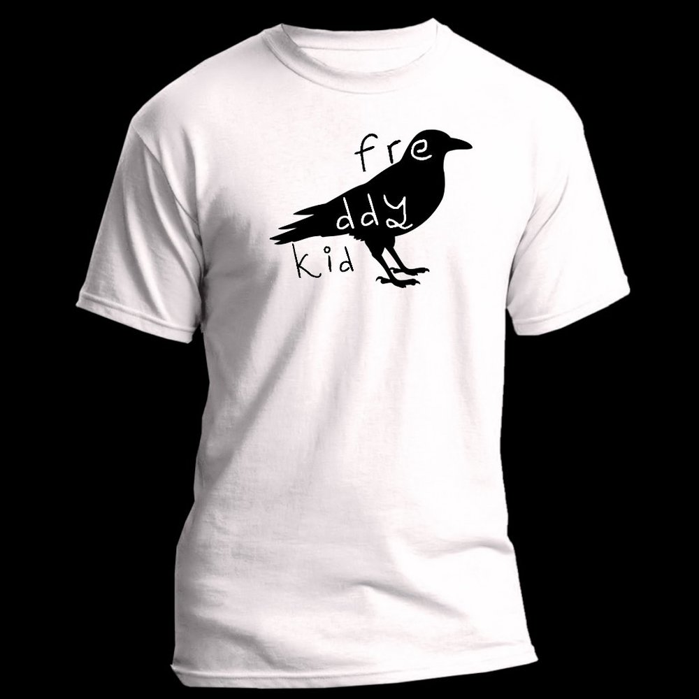 freddykid brand t-shirt - black bird